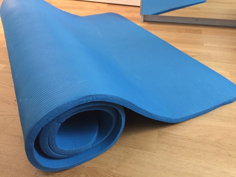 Yoga Matte blau