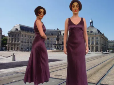 Abendkleid - Violett