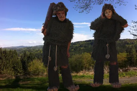 Steinzeitmenschen Familie Berg-er