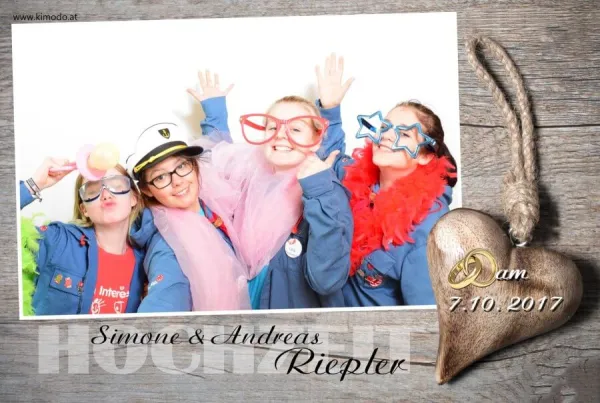Kimodo - Die Fotobox  - Hochzeits Special - für den ganzen Abend ohne Stundenlimit inklusive Sofortdruck300*