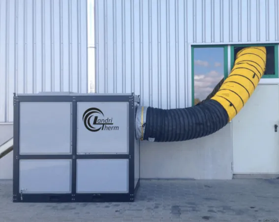 Pellets Warmluft Ofen von Londri Therm