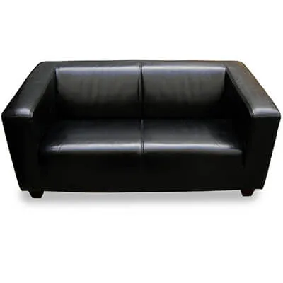 Kubussofa / 2-er Sofa Vermietung (schwarz)