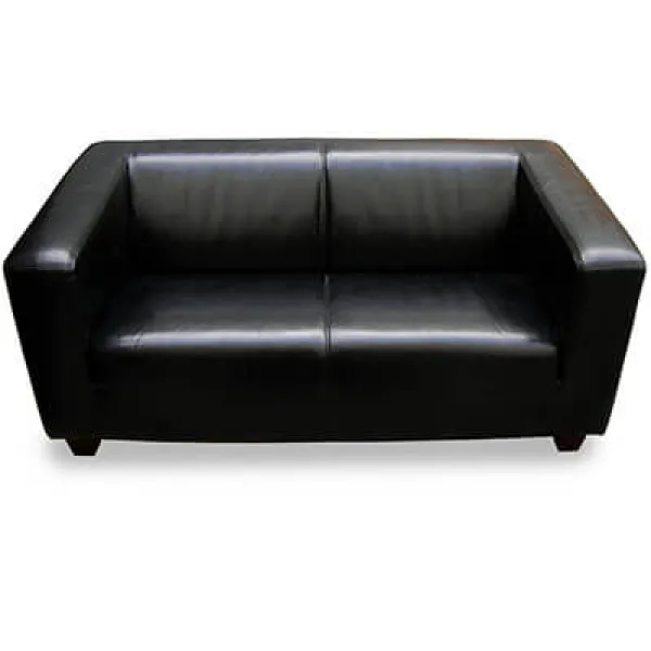 Kubussofa / 2-er Sofa Vermietung (schwarz)