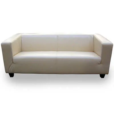 Kubussofa / 2-er Sofa Verleih (Cremeweiss)
