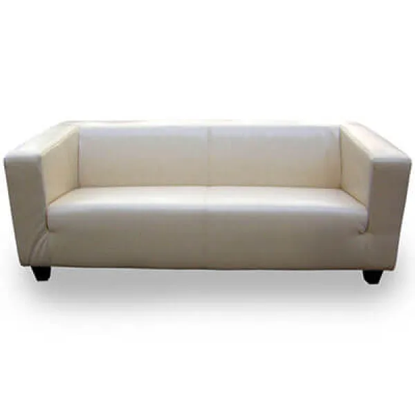 Kubussofa / 2-er Sofa Verleih (Cremeweiss)