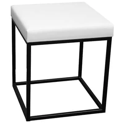 Sitzhocker Vermietung (weiss/schwarz)