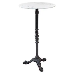 Stehtisch Vermietung -  (Marmorplatte + Gusseisenfuss)