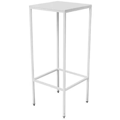 Stehtisch Verleih - eckig (weiss)