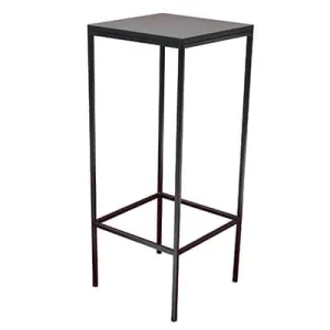 Stehtisch eckig (schwarz)