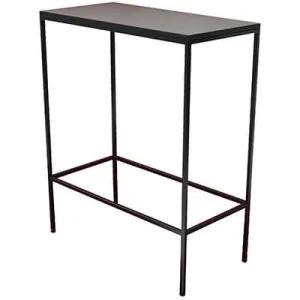 Stehtisch Verleih -  eckig gross (schwarz)