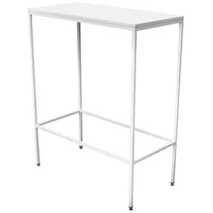 Stehtisch Vermietung - eckig gross (weiss)