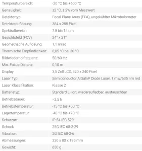 WÄRMEBILDKAMERA IC080LV