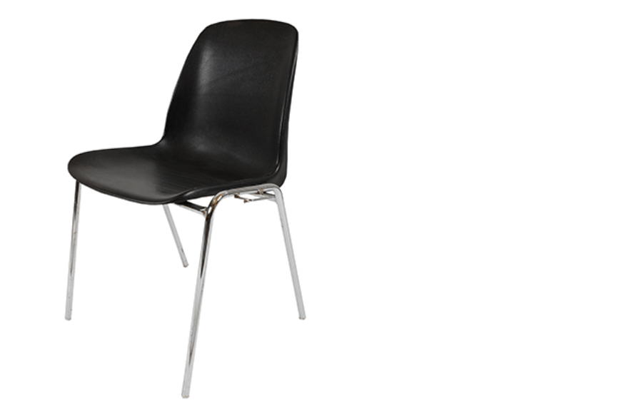 Schalensessel (schwarz) / Sessel Vermietung