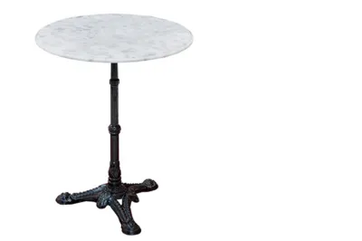 Kaffeehaustisch mit Marmorplatte / Tisch Verleih