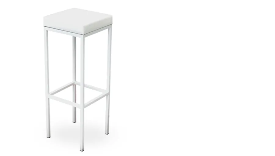 Barhocker Verleih (eckig / weiss)