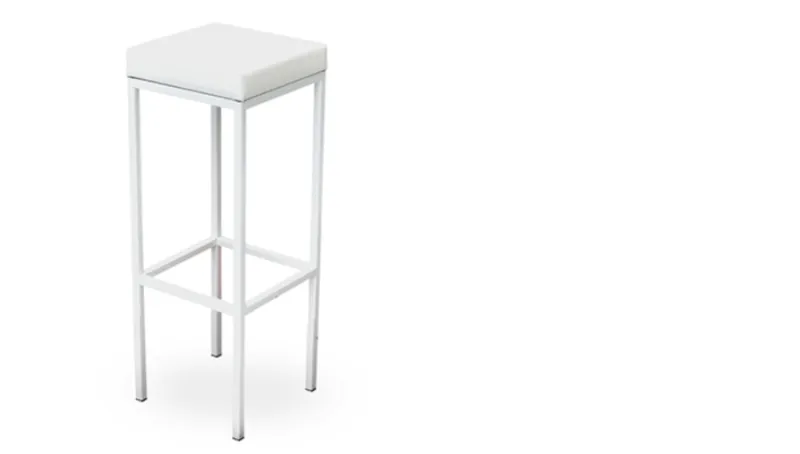Barhocker Verleih (eckig / weiss)