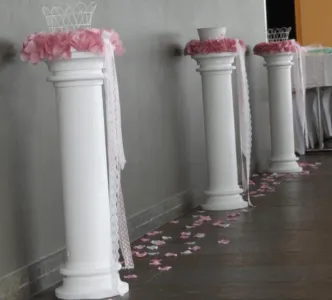 weiße Säule / Dekoverleih