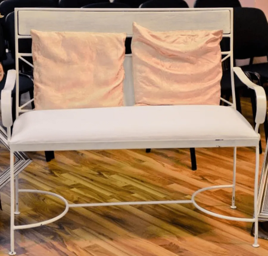 Bank weiß / Dekoverleih