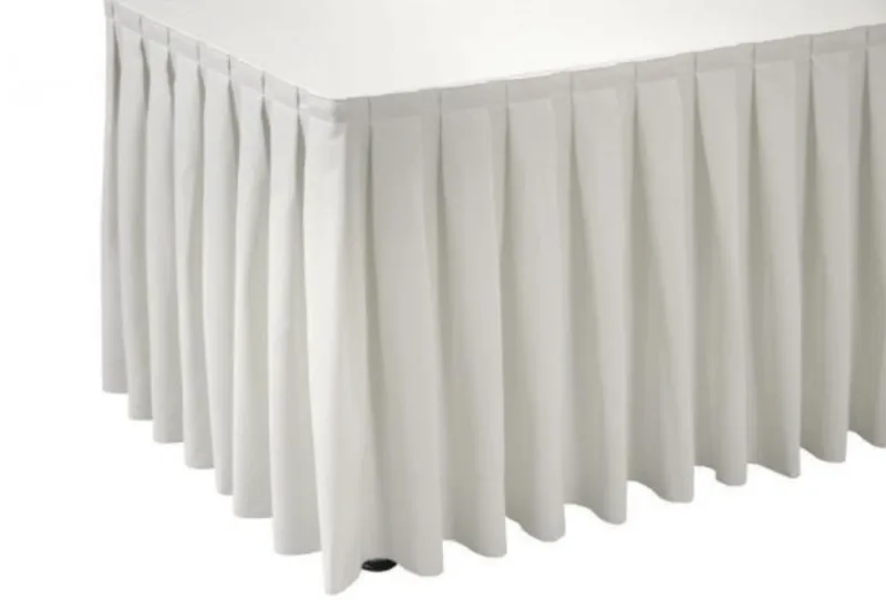 Tischdecke - (Glatte Skirting) / Deko Vermietung