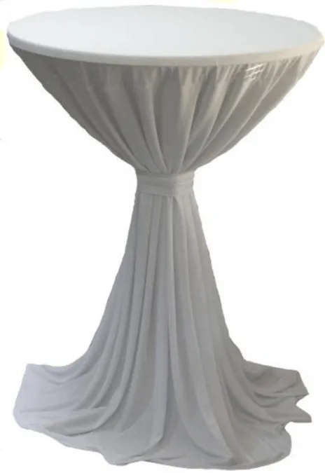 Stehtischdecke elegant / Dekovermietung