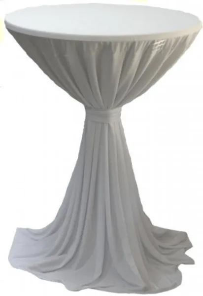 Stehtischdecke elegant / Dekovermietung