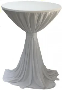Stehtischdecke elegant / Dekovermietung