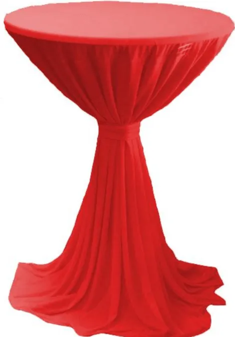 Stehtischdecke elegant / Deko Vermietung