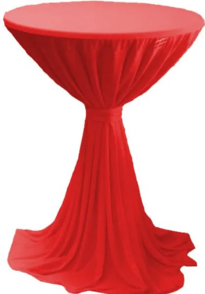 Stehtischdecke elegant / Deko Vermietung