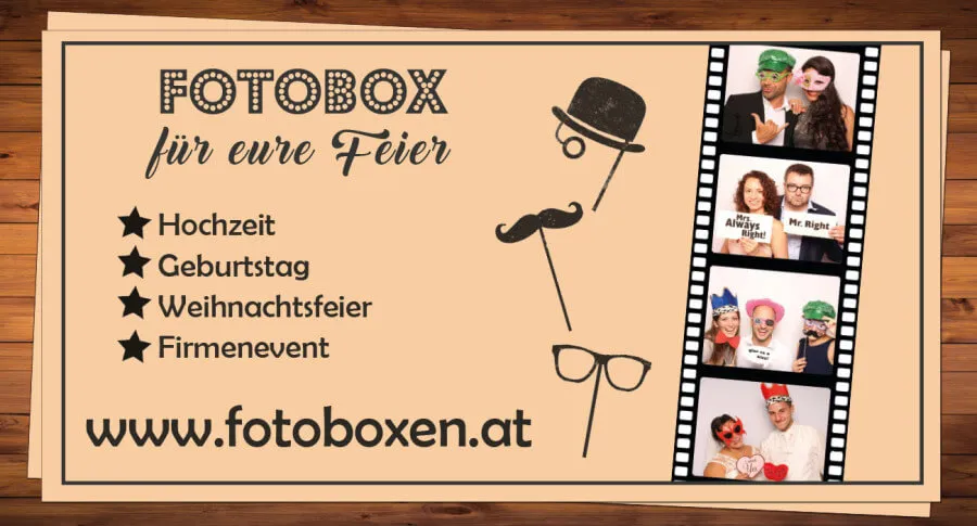 Photobooth / Fotobox mit Sofortdruck