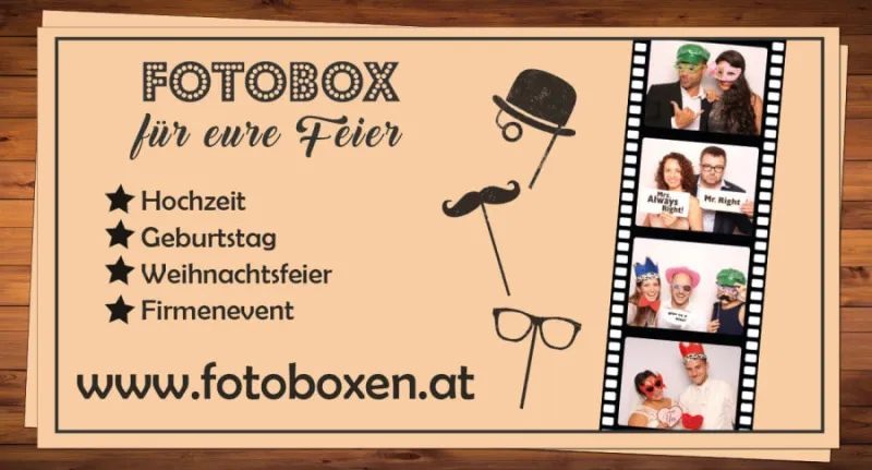 Photobooth / Fotobox mit Sofortdruck