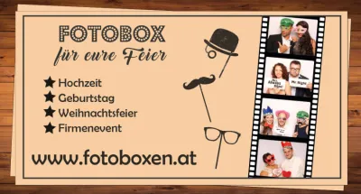 Photobooth / Fotobox mit Sofortdruck