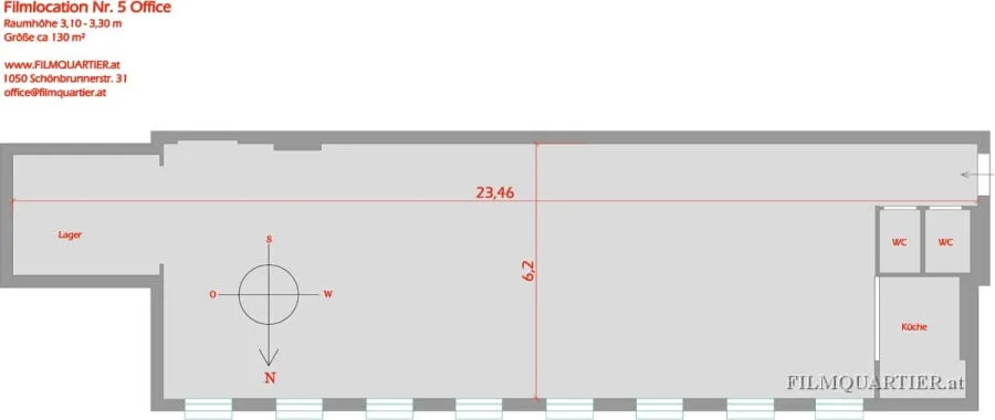 Office, 130 m² Großraumbüro