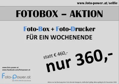 FOTOBOX AKTION SELFIE-BOX DIY inkl. FOTO-DRUCKER # Fotobooth