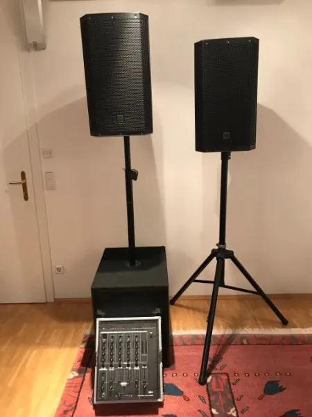 PA-Anlage inkl. Funkmikrofone (auf Wunsch inkl. Zustellung/Aufbau im Raum Wien)