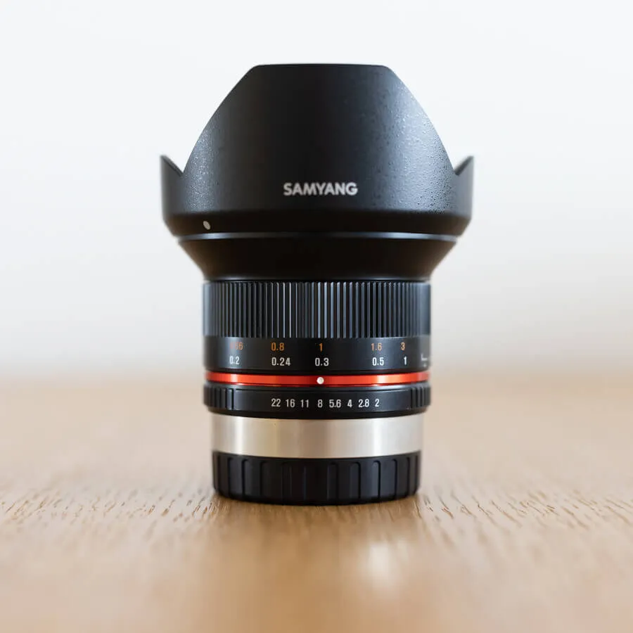 Objektiv Samyang 12mm f2.0 für Fujifilm X Fuji