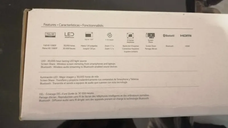 Verleihe bzw. vermiete Beamer LG PF 1500G