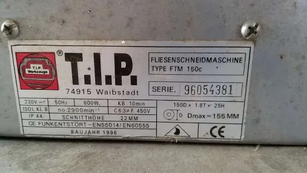 Fliesenschneidmaschine