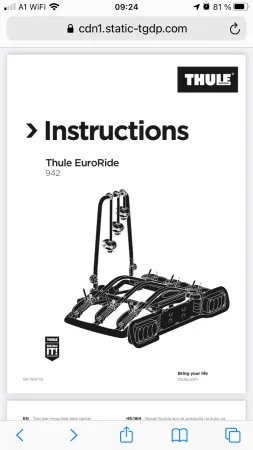Thule Fahrradträger für 3 Bikes