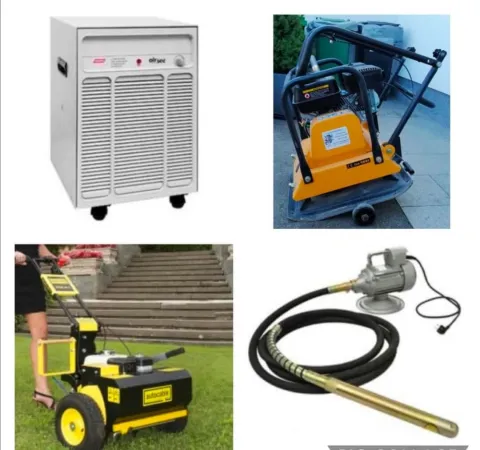 Bautrockner, Entfeuchtungsgeräte, Bautrocknung, Wasserschaden, Rüttelplatte, Heckenschere