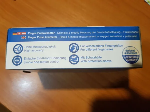 Pulse Oximeter Geratherm Blutsauerstoffmessgerät