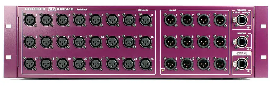 Allen & Heath AR2412 Digital Stage Box incl 100m CAT Kabel