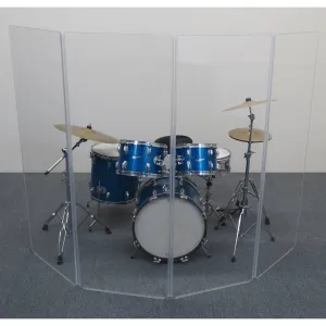 Drumshield Schlagzeug Plexi Wand