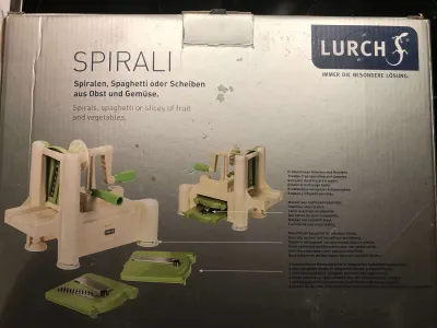 Lurch Spirali für Zoodles, Gemüsespiralen…