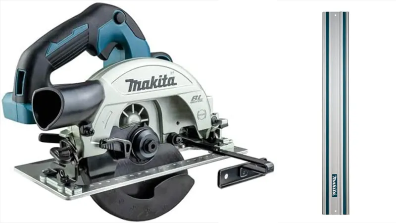 Makita DHS660Z Akku-Handkreissäge 57mm 18,0 V mit 1500mm Makita Führungsschiene