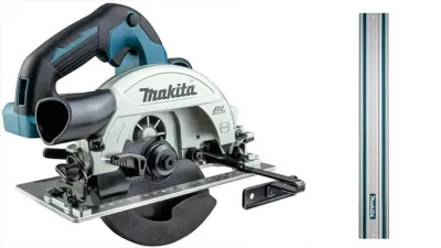 Makita DHS660Z Akku-Handkreissäge 57mm 18,0 V mit 1500mm Makita Führungsschiene