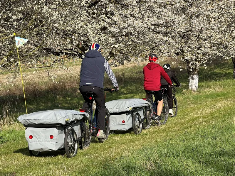 Fahrradwohnwagen von B Turtle für deinen nachhaltigen Urlaub mit dem E Bike