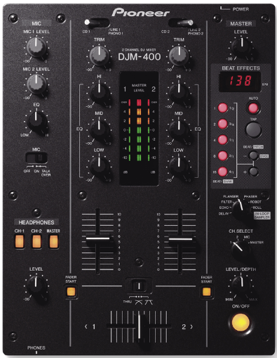 DJM-400 2-Kanal Performance Mixer