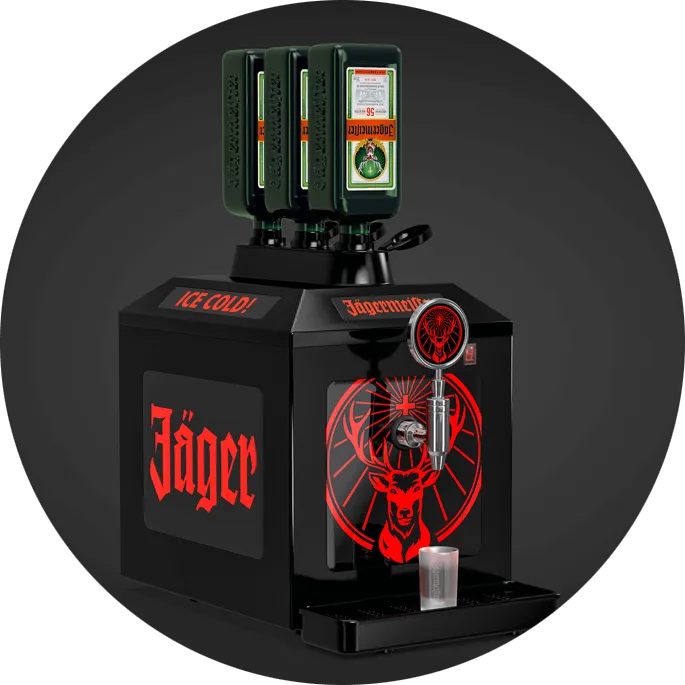 Jägermeister Tap Machine Shot Zapfanlage 3-Flaschenversion