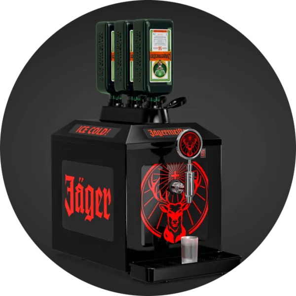 Jägermeister Tap Machine Shot Zapfanlage 3-Flaschenversion