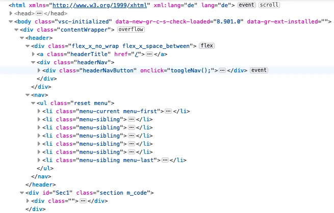 Homepage Programmierung und Design.